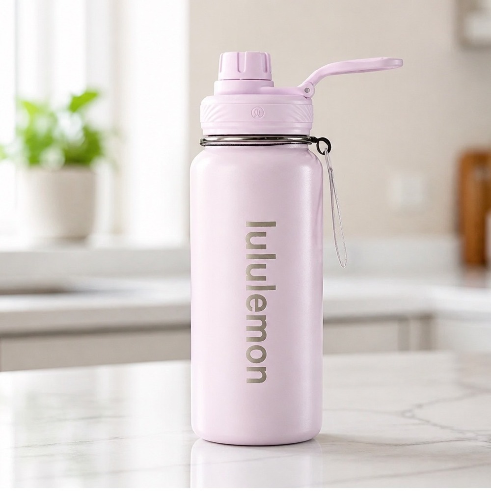 Lululemon Back to Life Sport Bottle 32oz Pink Insulated Water Bottle New
